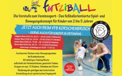 Futziball beim VFB Korschenbroich / Corona-Virus: Vorzeitige Beendigung unseres Frühjahrs-Block