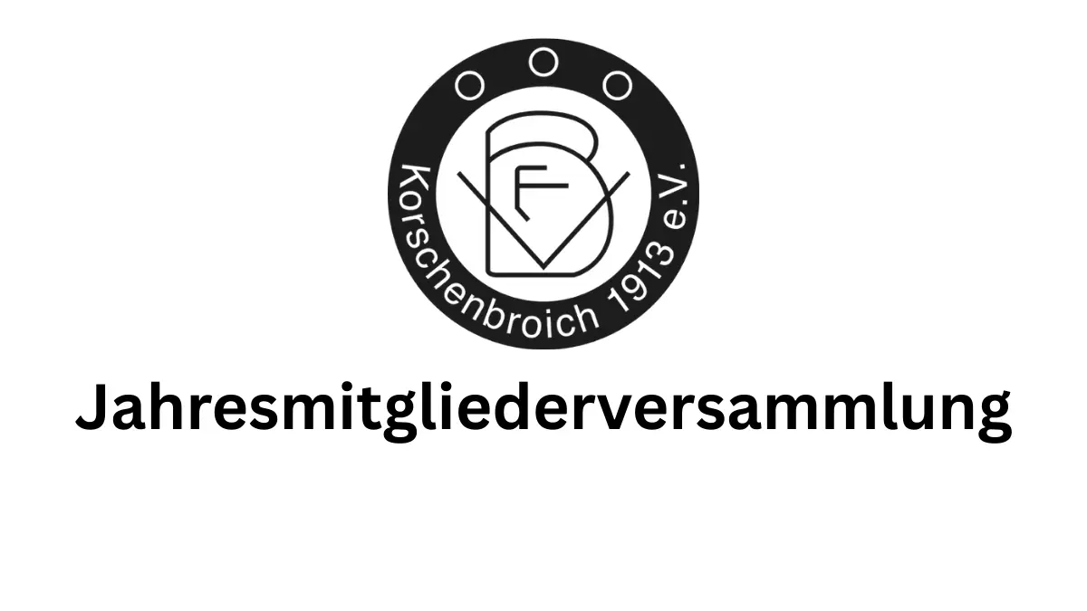 Jahresmitgliederversammlung VFB